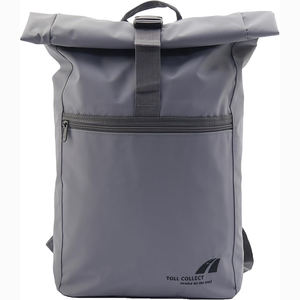 Échantillon gratuit Sac à dos en toile de polyester recyclé de haute qualité personnalisé pour ordinateur portable - Product Image 2