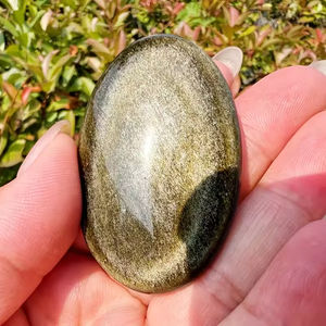 Piedra de Obsidiana Dorada de Alta Calidad al por Mayor, Cristal Pulido Tallado y Rodado, Cristal Curativo para Decoración del Hogar - Product Image 4