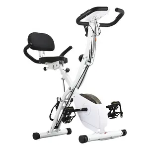 Bicicleta de ejercicio magnética popular con expansor de potencia de mano bicicleta de ejercicio de entrenamiento vertical para gimnasio en casa