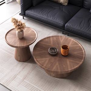 2024 <span class=keywords><strong>Table</strong></span> à thé minimaliste créative en bois massif pour petits appartements lumière luxe sentiment avancé pour la maison séjour Net <span class=keywords><strong>Table</strong></span> basse - Product Image 4