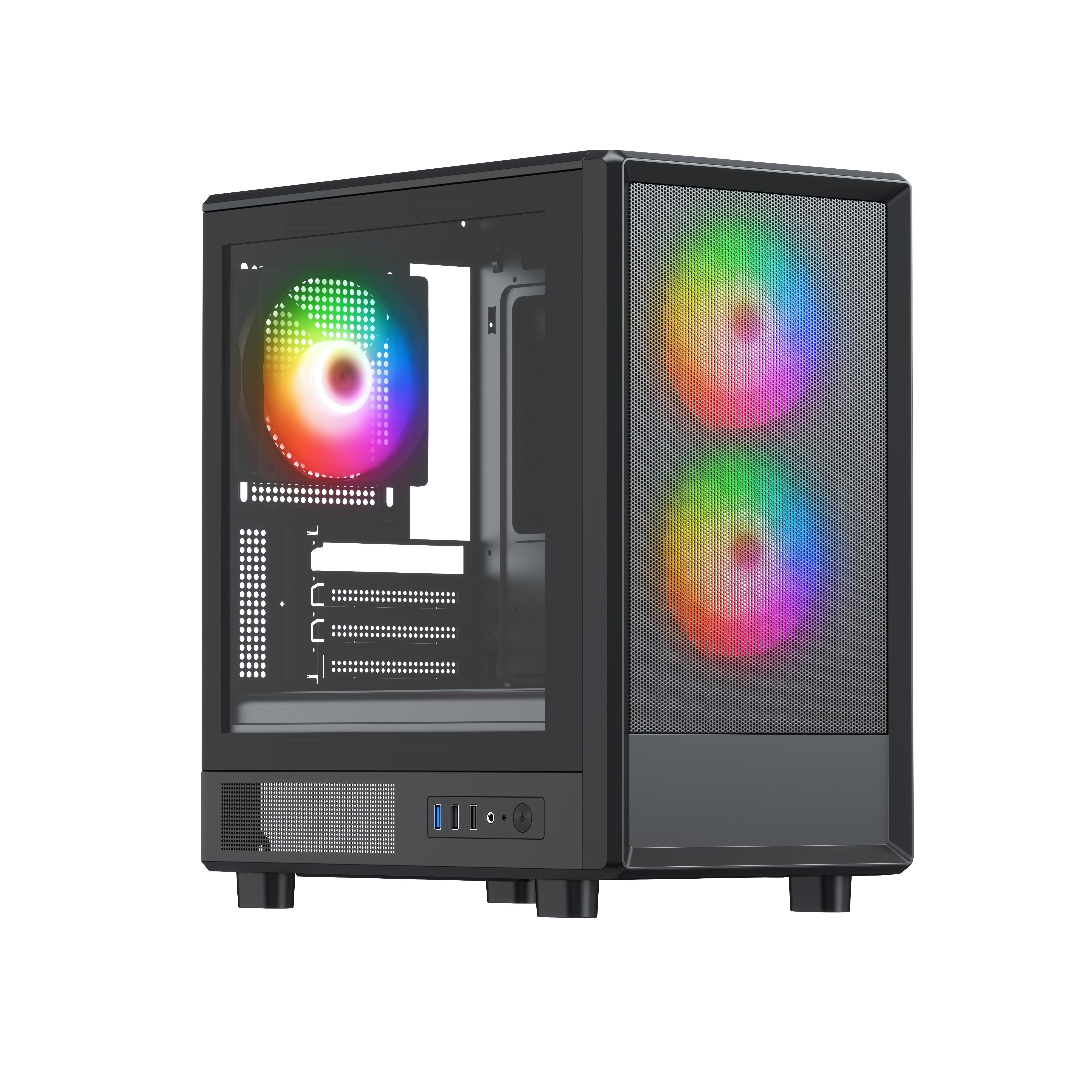 OM02 Mid Tower PC Case MicroATX Gaming Computer Case ODM