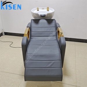 เก้าอี้สระผมปรับเอนไฟฟ้า Kisen พร้อมอ่างเซรามิกปรับสีได้ - Product Image 3