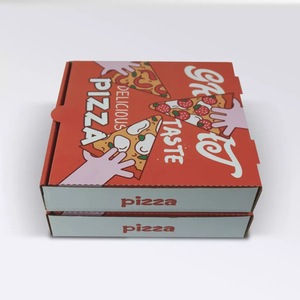 Pizza Takeaway Verpackungsbox Kundenspezifisch Bedruckt <span class=keywords><strong>8</strong></span> 10 12 Zoll Wiederverwendbare Karton-Pizzaboxen Papierverpackung Günstige Pizzaboxen - Product Image 4
