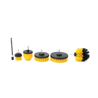 Lot de 6 brosses de nettoyage pour tapis de sol de voiture jaunes/blancs/verts/noirs, pour le nettoyage intérieur, vente en gros OEM