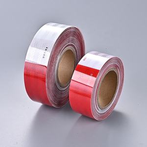 Cinta reflectante autoadhesiva DOT C2, película de PET prismática roja, blanca y amarilla, pegatina de advertencia de seguridad, papel adhesivo que brilla en la oscuridad - Product Image 2