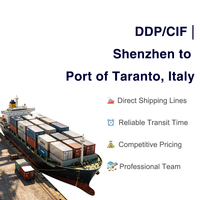 Transitaire maritime professionnel Chine vers le port de Taranto, Italie Expédition LCL Conditions DDP/CIF pour marchandises dangereuses et marchandises générales