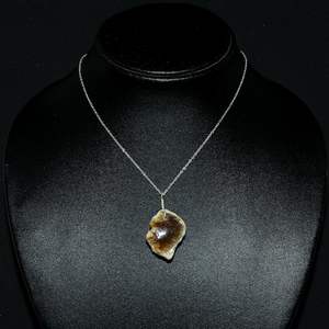 Collar con Colgante de Ópalo Etíope Gemkora, Piedra Preciosa Natural en Bruto con Efecto Fuego, Cristal Curativo, Cadena de Plata 925, Unisex, para Uso Diario - Product Image 3