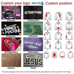 Men's Hoodie Sweatshirts Wholesale Cotton <b>Thick</b> Heavy French Terry Pullover Custom Logo Drop Shoulder Custom Hoodies for Men - Product Image 2