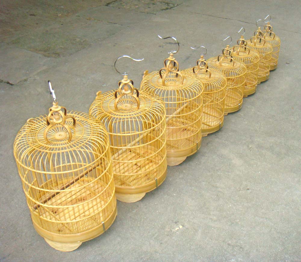 Jaula para pene de pájaro de bambú hecha a mano, Nido de Pájaro transpirable, artesanía tradicional china, producto para mascotas, casa para pájaros