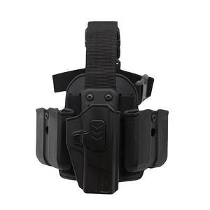 टैक्टिकल गियर परफॉर्मेंस और बहुमुखी कैरी के लिए डिटेचेबल होल्स्टर और डबल मैगज़ीन पाउच के साथ गन एंड फ्लावर ड्रॉप लेग प्लेटफॉर्म - Product Image 1