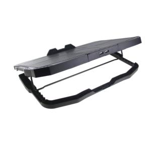 Refroidisseur pour ordinateur portable de jeu, <span class=keywords><strong>4</strong></span> ventilateurs, pliable, portable, hauteur réglable, vitesse, double port USB - Product Image 6