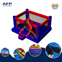 Château gonflable géant Spider-Man 3D emblématique |   Château gonflable à thème super-héros pour enfants, très demandé pour la location de fêtes
