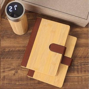 Si150 Custom Logo Bamboo Pen Wood A5 Journal Diary <b>Notebook</b> Promotional Company Corporate Business Items Stationery Gift <b>Set</b> - Product Image 4