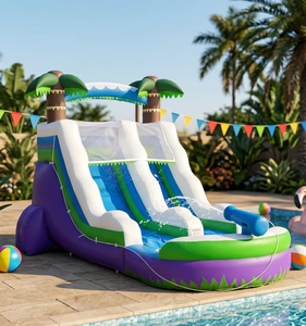 Piscine gonflable aquatique pour enfants avec toboggan, piscine à balles océaniques, <span class=keywords><strong>aire</strong></span> <span class=keywords><strong>de</strong></span> <span class=keywords><strong>jeux</strong></span> aquatique pour bébés, jouets d'intérieur et d'extérieur, nouvelle édition 2026 - Product Image 1