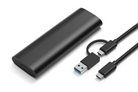 Boîtiers en aluminium M2 NVMe/SSD pour disques durs, boîtier de stockage, accessoires informatiques