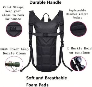 Mochila Táctica Deportiva para Correr al Aire Libre con Bolsa de Agua de 3L y Depósito de Hidratación - Product Image 4