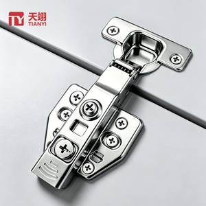 Charnière de meuble de cuisine TIANYI 3D réglable en acier inoxydable à fermeture amortie hydraulique 105 degrés résistante à la rouille - Product Image 1