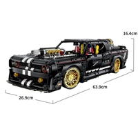 3751 pièces 10637 1:8 Super Voiture Challenger Moc Modèle de construction en blocs Briques Jouets pour enfants Cadeaux de Noël et d'anniversaire pour adultes unisexes