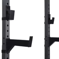 Jaula de Sentadillas Comercial de Alta Resistencia, Equipo de Entrenamiento de Fuerza Ajustable para Gimnasio en Casa y Centro de Fitness