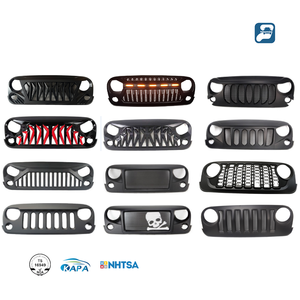 Followwish Accessoires automobiles les mieux notés Pièces JK Grille <span class=keywords><strong>Angry</strong></span> Bird avec maille mate pour <span class=keywords><strong>Jeep</strong></span> WRANGLER JK - Product Image 3