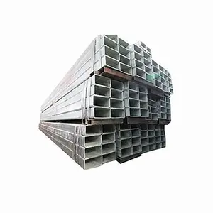 Wholesale Galvanized Tube Structure Hollow Section Steel Profiles Gi Welded Tube Galvanized Square Rectangular Pipe