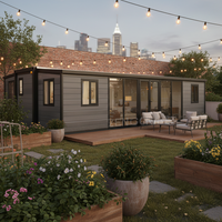 Maison conteneur préfabriquée moderne et extensible de 40/20 pieds, prête à l'emploi, 2, 3, 4 ou 5 chambres, villa préfabriquée, maison portable