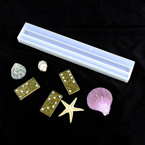 Silicone Khuôn Resin Craft Domino Kệ Silicone Domino Đúc Khuôn Set Box Tray Chủ Trò Chơi Chơi Chơi Epoxy Nhựa Khuôn - Product Image 2