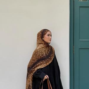 Penjualan terlaris Modal cetak ular Hijab pink Prom Hijab biru macan tutul cetak envas De Vela Hijab langsung produsen - Product Image 2