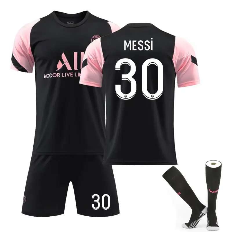 Plus Size Eco-Friendly Cheap Paris Saint Germain Jersey Messi Training Soccer Portugal Football Uniform Jersey Full Set