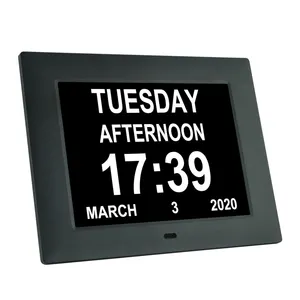 2024 DDC-7005 wholesale 7 inch 4:3 ratio digital dementia clock with Medicine Reminders for seniors elderly and alzheimer