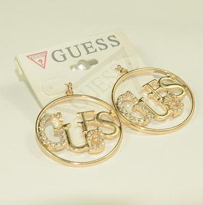 Pendientes de Aro con Letras Redondas Huecas Estilo Coreano, Modernos y Elegantes, Diseño Simple, Pendientes de Aro de Diseñador <span class=keywords><strong>GUESS</strong></span> - Product Image 5