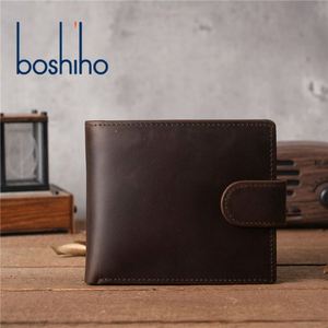 Boshiho Handmade Vintage Leather Card Holders Durable No Closure with RFID Protection Hand Grip Pattern <b>Coin</b> <b>Purse</b> - Product Image 1