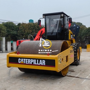 Compacteur de sol de haute qualité Cat CS683E CS56B d'occasion Machines de construction Certification CE EPA Moteur à rouleaux vibrants - Product Image 5