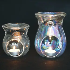 Hitze beständige Boro silikat glas Weihrauch Ölbrenner Glas Tee licht halter Öllampe