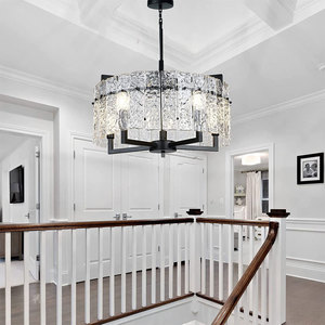 Girban — lustre LED doré au design Art déco moderne, produit de luxe, luminaire décoratif d'intérieur, idéal pour un salon, une salle à manger, un Restaurant ou un Bar - Product Image 3