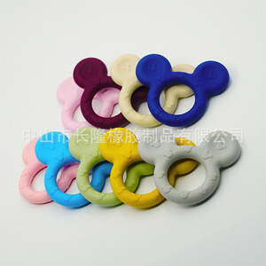 Anneau de dentition en silicone pour bébé, forme Mickey, sans BPA, pour 0-6 mois - Product Image 2