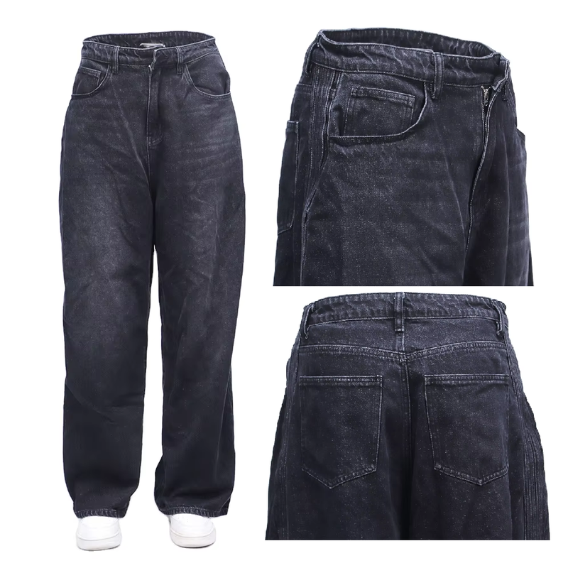 Mens Vintage Washed Retro Jeans Trendy