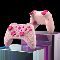 Manette de jeu sans fil 2,4 G rose avec fonction Turbo, ergonomique, gyroscope six axes, compatible P4, iOS, Android, PC, Joystick S03 BT