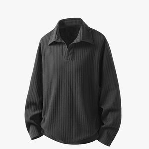 Camiseta Polo Estilo Old Money para Hombre, Otoño, Marca de Moda, Estilo Casual, Camiseta Interior Holgada, Talla Grande - Product Image 2