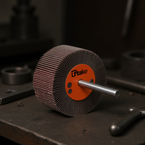 Ttake Cylindrical Abrasive Flap <b>Wheel</b> 20x10mm 40 Grit 3mm Shaft 20.000-25.500 RPM for Metal <b>Grinding</b> - Product Image 3