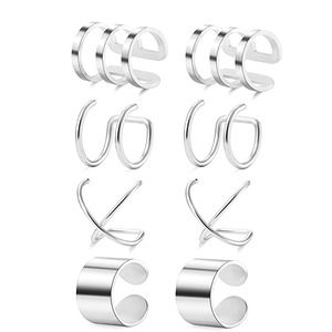 Mode de boucles <span class=keywords><strong>d</strong></span>'oreilles en acier inoxydable, sans Piercing, faux <span class=keywords><strong>Helix</strong></span>, boucles <span class=keywords><strong>d</strong></span>'oreilles à Clip, ajustables, en acier inoxydable, 1 paire - Product Image 1