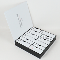Calendrier de l'avent 25 jours 2ml boîtes de parfum emballage emballage en carton personnalisé 24 cadeau maquillage boîte cosmétique