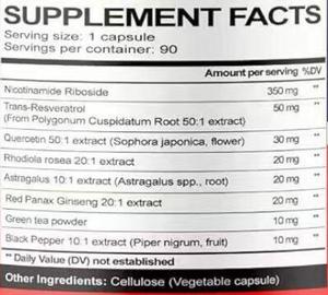 90 Cápsulas de Marca Blanca de Suplemento NAD+ de 1000 mg, Ribósido de Nicotinamida Liposomal, Nucleósidos, Resveratrol, Cápsulas para el Cabello, Vitamina - Product Image 2