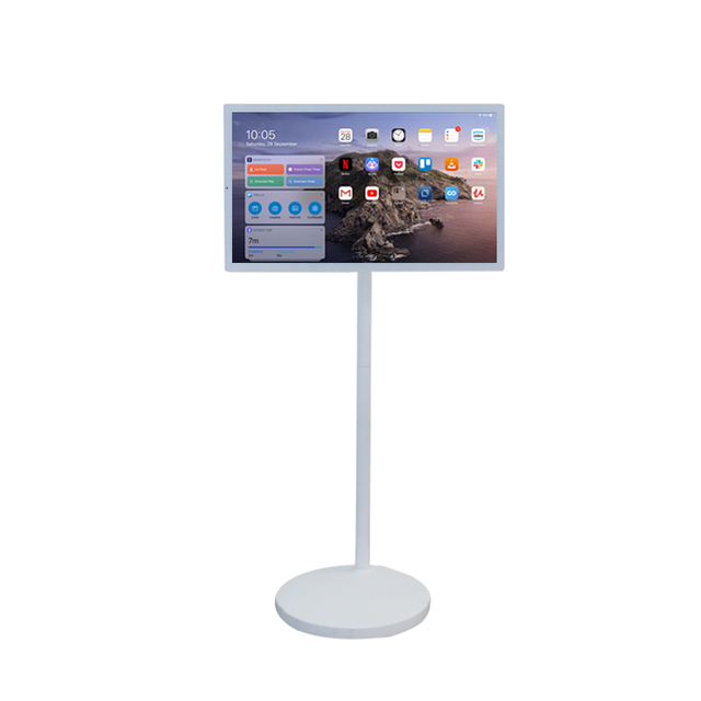 Portable Movable 27inch Android 12 Smart TV 1080P 4G 128GB Wi-fi Touch Screen Interactive Remote Voice Control Television