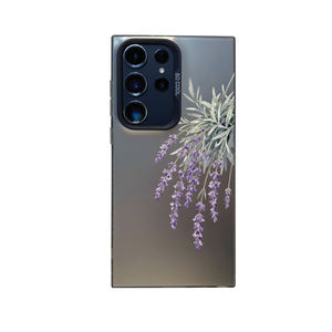 <span class=keywords><strong>Funda</strong></span> Protectora para Teléfono Móvil de TPU y PC con Estampado de Flores Moradas Originales y Galvanoplastia Plateada para <span class=keywords><strong>Samsung</strong></span> A55 A56 <span class=keywords><strong>S20FE</strong></span> S21FE S23FE - Product Image 5