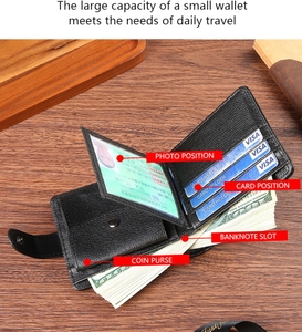Dompet Pria Retro Harga Grosir Murah, Tempat Kartu Kredit Bisnis, Banyak Slot Kartu, Dompet Tipis Horizontal - Product Image 5