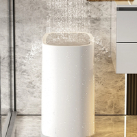 Poubelle rectangulaire à couvercle en PP étanche pour une vie silencieuse, idéale pour la cuisine, la salle de bain, les toilettes, poubelles peu encombrantes