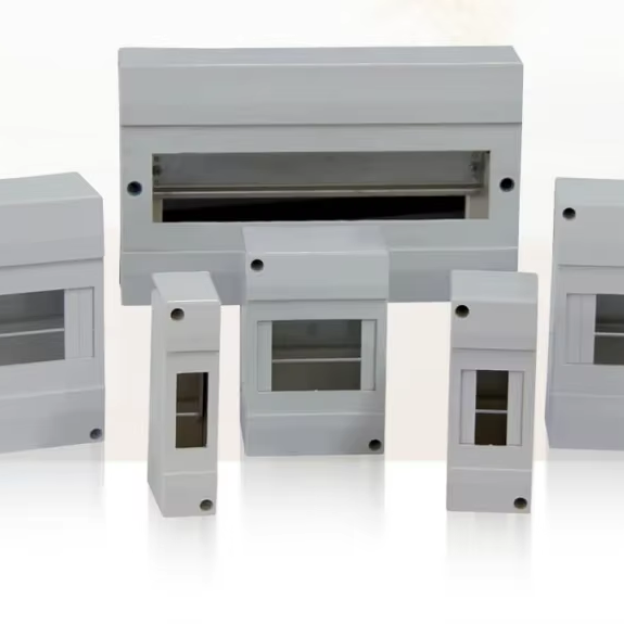 JUNW DPN Box Grey Fire-resistant Refractory Material Factory Price Circuit Breaker Distribution Box 400V IP30 6 Sockets