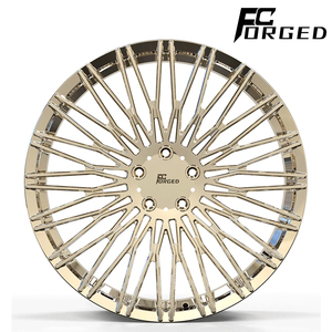 Rines de Aleación Forjados de Tamaño Personalizado 18 19 20 21 <span class=keywords><strong>22</strong></span> 23 Pulgadas 5x114.3 con Centro Cromado <span class=keywords><strong>Triple</strong></span> para MK8 VW Golf <span class=keywords><strong>R</strong></span> - Product Image 1