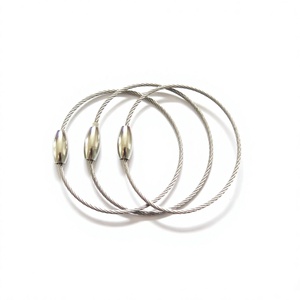 YIWANG DIY 1.0x120mm Lock Stainless Steel Wire Keychains Screw Lock <b>Ring</b> - Product Image 1